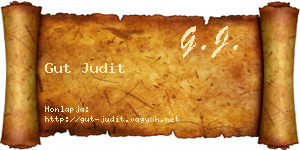 Gut Judit névjegykártya